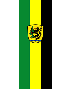 Bandera: Bandera vertical con manga cerrada para potencia Feichten a.d.Alz |  bandera vertical | 6m² | 400x150cm 