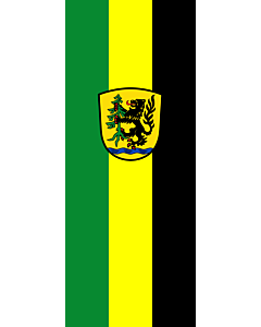 Flag: Feichten a.d.Alz |  portrait flag | 3.5m² | 38sqft | 300x120cm | 10x4ft 
