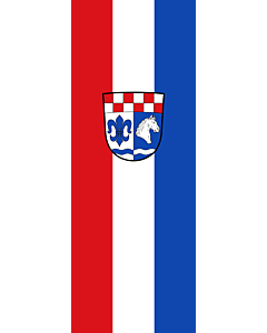 Flagge:  Halsbach  |  Hochformat Fahne | 6m² | 400x150cm 