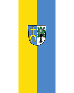 Bandera: Bandera vertical con manga cerrada para potencia Kirchweidach |  bandera vertical | 3.5m² | 300x120cm 