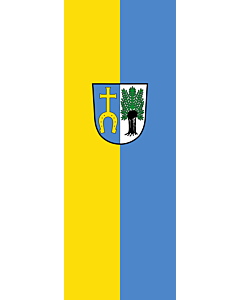 Ausleger-Flagge:  Kirchweidach  |  Hochformat Fahne | 6m² | 400x150cm 