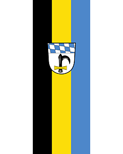 Bandera: Marktl, M |  bandera vertical | 6m² | 400x150cm 