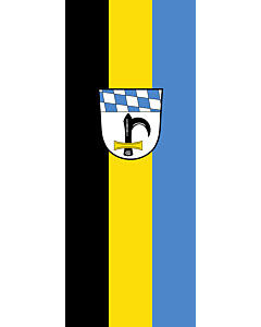Flag: Marktl, M |  portrait flag | 3.5m² | 38sqft | 300x120cm | 10x4ft 