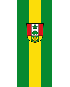 Bandera: Bandera vertical con manga cerrada para potencia Pleiskirchen |  bandera vertical | 3.5m² | 300x120cm 