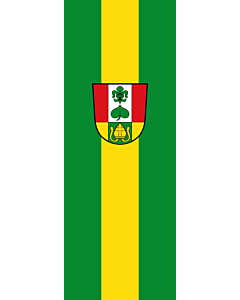 Bandera: Bandera vertical con potencia Pleiskirchen |  bandera vertical | 6m² | 400x150cm 