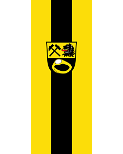 Ausleger-Flagge:  Ainring  |  Hochformat Fahne | 3.5m² | 300x120cm 