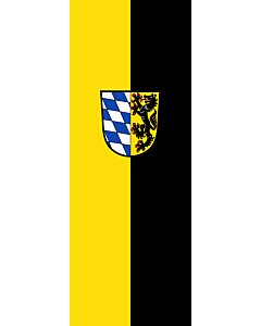 Flagge:  Bad Reichenhall, GKSt  |  Hochformat Fahne | 6m² | 400x150cm 