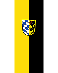 Drapeau: bannière drapau avec tunnel et avec crochets Bad Reichenhall, GKSt |  portrait flag | 3.5m² | 300x120cm 