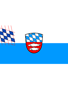 Flag: Bayerisch Gmain |  landscape flag | 1.35m² | 14.5sqft | 90x150cm | 3x5ft 