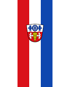 Vertical Hanging Beam Flag: Saaldorf-Surheim |  portrait flag | 3.5m² | 38sqft | 300x120cm | 10x4ft 