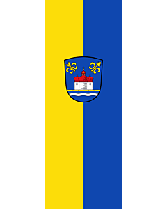 Bandera: Bandera vertical con manga cerrada para potencia Schönau a.Königssee |  bandera vertical | 6m² | 400x150cm 