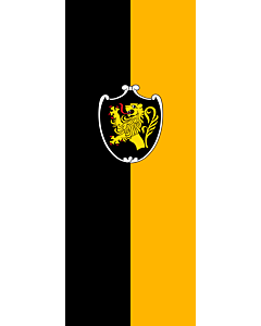 Bandera: Bandera vertical con manga cerrada para potencia Bad Tölz, St |  bandera vertical | 3.5m² | 300x120cm 