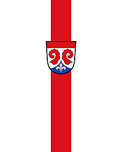 Bandera: Bandera vertical con potencia Eurasburg |  bandera vertical | 3.5m² | 300x120cm 