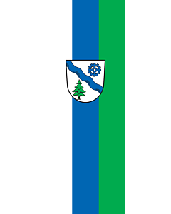 Flagge:  Geretsried, St  |  Hochformat Fahne | 6m² | 400x150cm 