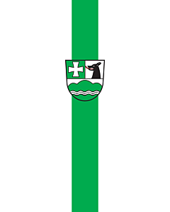 Flagge:  Icking  |  Hochformat Fahne | 6m² | 400x150cm 