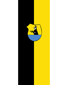 Bandera: Bandera vertical con manga cerrada para potencia Jachenau |  bandera vertical | 6m² | 400x150cm 