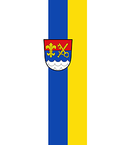 Vertical Hanging Swivel Crossbar Banner Flag: Münsing |  portrait flag | 3.5m² | 38sqft | 300x120cm | 10x4ft 