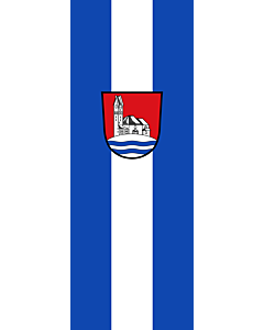 Ausleger-Flagge:  Bergkirchen  |  Hochformat Fahne | 6m² | 400x150cm 