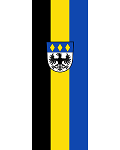 Flag: Haimhausen |  portrait flag | 6m² | 64sqft | 400x150cm | 13x5ft 