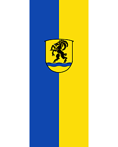 Flagge:  Hebertshausen  |  Hochformat Fahne | 3.5m² | 300x120cm 
