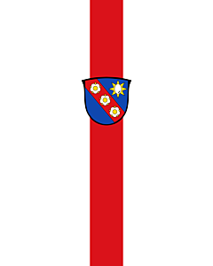 Ausleger-Flagge:  Odelzhausen  |  Hochformat Fahne | 6m² | 400x150cm 