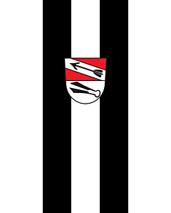 Ausleger-Flagge:  Pfaffenhofen a.d.Glonn  |  Hochformat Fahne | 3.5m² | 300x120cm 