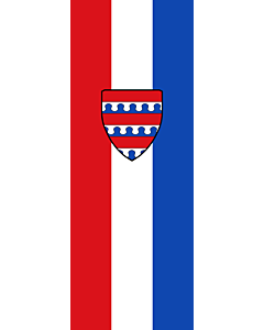 Vertical Hanging Swivel Crossbar Banner Flag: Schnaitsee |  portrait flag | 6m² | 64sqft | 400x150cm | 13x5ft 