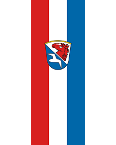Vertical Hanging Swivel Crossbar Banner Flag: Unterwössen |  portrait flag | 6m² | 64sqft | 400x150cm | 13x5ft 