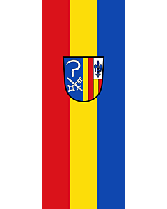 Bandera: Bandera vertical con manga cerrada para potencia Antdorf |  bandera vertical | 3.5m² | 300x120cm 