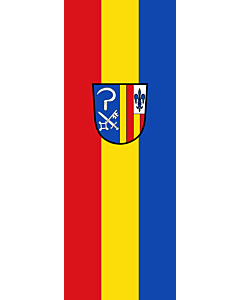Bandera: Bandera vertical con manga cerrada para potencia Antdorf |  bandera vertical | 6m² | 400x150cm 