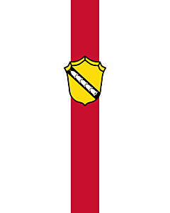 Vertical Hanging Swivel Crossbar Banner Flag: Bernried am Starnberger See |  portrait flag | 3.5m² | 38sqft | 300x120cm | 10x4ft 