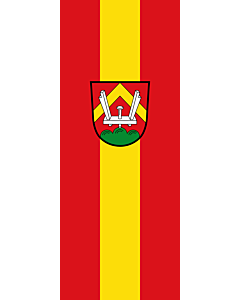 Bandera: Bandera vertical con manga cerrada para potencia Eglfing |  bandera vertical | 3.5m² | 300x120cm 