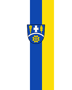 Vertical Hanging Swivel Crossbar Banner Flag: Habach |  portrait flag | 3.5m² | 38sqft | 300x120cm | 10x4ft 