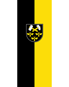 Vertical Hanging Swivel Crossbar Banner Flag: Peißenberg, M |  portrait flag | 3.5m² | 38sqft | 300x120cm | 10x4ft 