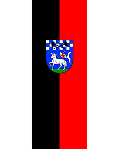 Vertical Hanging Beam Flag: Penzberg, St |  portrait flag | 6m² | 64sqft | 400x150cm | 13x5ft 