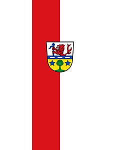 Bandera: Bandera vertical con manga cerrada para potencia Prem |  bandera vertical | 6m² | 400x150cm 