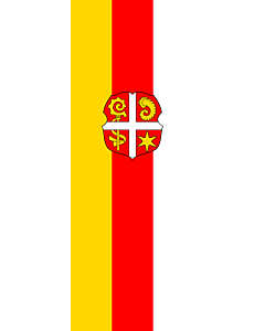 Bandera: Bandera vertical con manga cerrada para potencia Sindelsdorf |  bandera vertical | 6m² | 400x150cm 