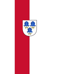 Vertical Hanging Swivel Crossbar Banner Flag: Landshut |  portrait flag | 3.5m² | 38sqft | 300x120cm | 10x4ft 