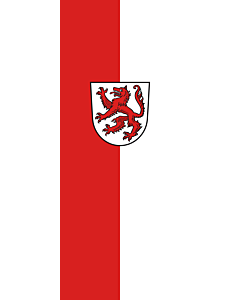 Vertical Hanging Beam Flag: Passau |  portrait flag | 3.5m² | 38sqft | 300x120cm | 10x4ft 