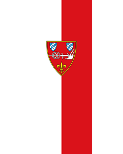 Vertical Hanging Swivel Crossbar Banner Flag: Straubing |  portrait flag | 3.5m² | 38sqft | 300x120cm | 10x4ft 