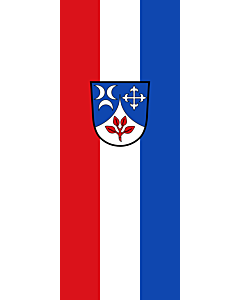 Vertical Hanging Beam Flag: Grattersdorf |  portrait flag | 3.5m² | 38sqft | 300x120cm | 10x4ft 