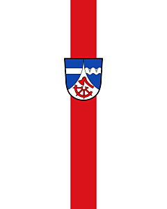 Bandera: Bandera vertical con manga cerrada para potencia Eppenschlag |  bandera vertical | 6m² | 400x150cm 