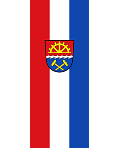 Bandera: Bandera vertical con manga cerrada para potencia Haidmühle |  bandera vertical | 3.5m² | 300x120cm 