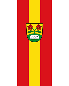 Vertical Hanging Beam Flag: Hohenau |  portrait flag | 3.5m² | 38sqft | 300x120cm | 10x4ft 