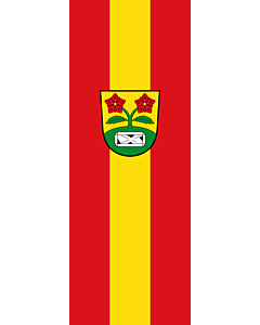 Vertical Hanging Swivel Crossbar Banner Flag: Hohenau |  portrait flag | 6m² | 64sqft | 400x150cm | 13x5ft 