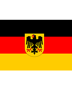 Flagge: Small Deutschland  |  Querformat Fahne | 0.7m² | 70x100cm 