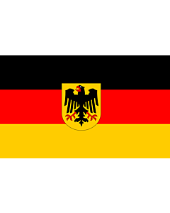 Bandiera: Germania |  bandiera paesaggio | 2.4m² | 120x200cm 