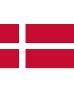 Bandera: Dinamarca |  bandera paisaje | 3.75m² | 150x250cm 