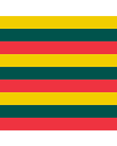 Flag: Ærø  Denmark |  0.06m² | 0.65sqft | 25x25cm | 10x10inch 