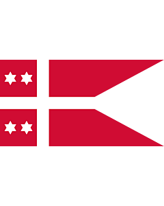 Flagge: XL Naval Rank Denmark Admiral  |  Querformat Fahne | 2.16m² | 110x200cm 